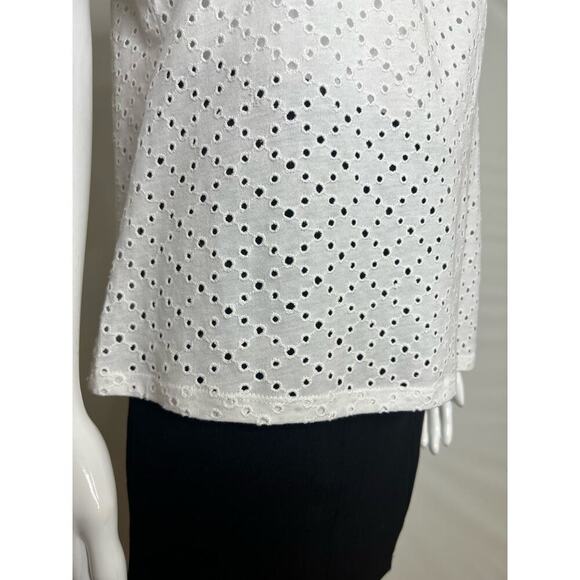 Joie Embroidered Blouse White Ruffles sleeve Size XS short Sleeve NWT - Picture 11 of 12